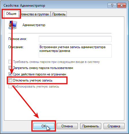 Windows 7 User Settings Unlock user