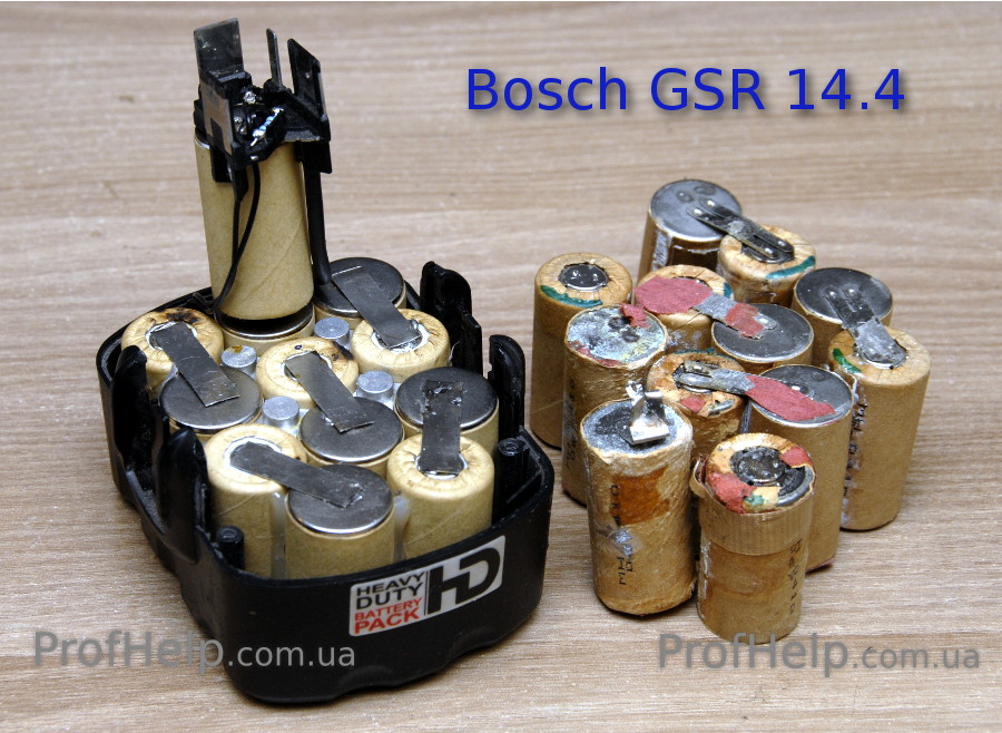 Ремонт аккумулятора Bosch GSR 14.4